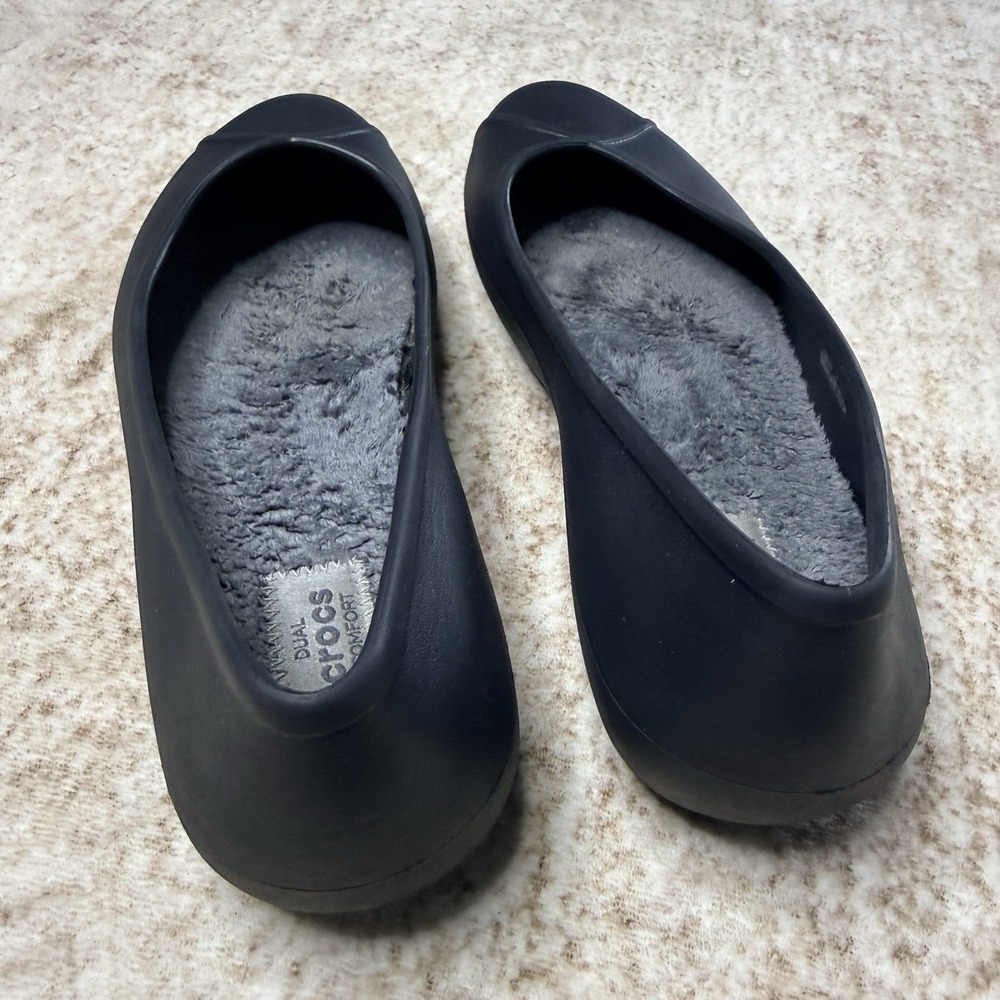 Crocs Olivia II Ballet Flats Women's Size 9 Faux Fur Lined Dual Comfort Shoes - Picture 8 of 11